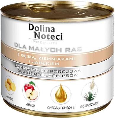 DOLINA NOTECI Premium with goose, potatoe and apple Small breeds - Nat hondenvoer - 185 g
