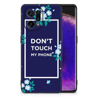 OPPO Find X5 | Telefoon Hoesje | Flowers Blue DTMP