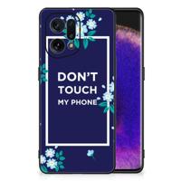 OPPO Find X5 | Telefoon Hoesje | Flowers Blue DTMP - thumbnail
