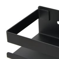 Doucherekje 30x10x6 cm geborsteld 304 roestvrij staal matzwart - thumbnail