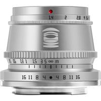 TTArtisan APS-C 35mm f1.4 Fuji X mount Silver - thumbnail