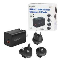LogiLink PA0301 oplader voor mobiele apparatuur Universeel Zwart AC Snel opladen Binnen - thumbnail