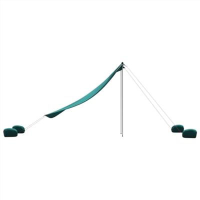 VidaXL Strandluifel met zandankers 214x236 cm groen