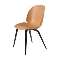 Gubi Beetle eetkamerstoel zwart beuken Amber Brown - thumbnail