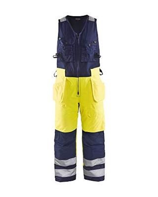 Blåkläder Amerikaanse overall High-Vis 85041977 | High-Vis Geel/Marineblauw | Maat 56 - 7330509283356