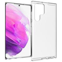 Accezz Clear Backcover Samsung Galaxy S22 Ultra Telefoonhoesje Transparant - thumbnail