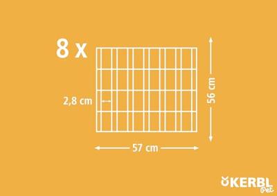 Kerbl achthoekig huisdierverblijf voor buiten