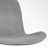 Nolon Noa-Fé Eetkamerstoelen Set van 2 - Velvet Grijs - Zwarte Poten - thumbnail