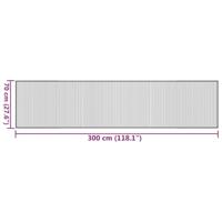 VidaXL Vloerkleed rechthoekig 70x300 cm bamboe donkerbruin - thumbnail