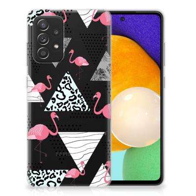Samsung Galaxy A52 (5G/4G) | TPU Hoesje | Flamingo Triangle