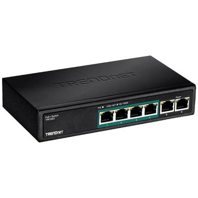 TRENDnet TPE-S50 6-poorts PoE-switch 10/100Mbps 60W TRENDnet TPE-S50 6-poorts PoE-switch 10/100Mbps 60W