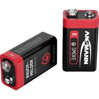 Ansmann Rauchmelderbatterie 9V batterij (blok) Alkaline 550 mAh 9 V 2 stuk(s) - thumbnail