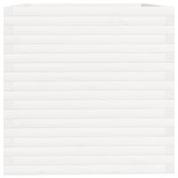 Plantenbak 70x70x72,5 cm massief grenenhout wit - thumbnail