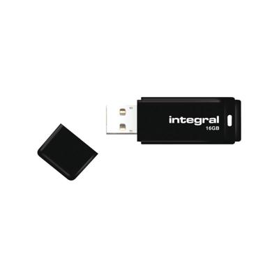 Integral USB 2.0 stick, 16 GB, zwart Integral USB 2.0 stick, 16 GB, zwart