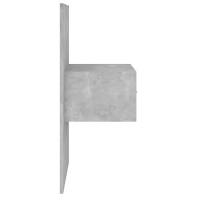 Hoofdbord met kastjes bewerkt hout betongrijs