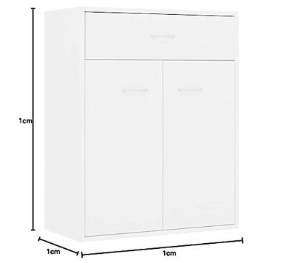 VidaXL Dressoir 60x30x75 cm bewerkt hout wit