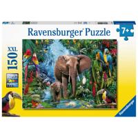 Ravensburger - olifanten in de jungle 150 stuks xxl - thumbnail