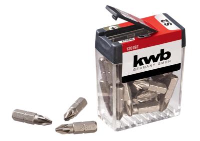 kwb 120192 Kruis-bit PZ 2 Staal 25 stuk(s)