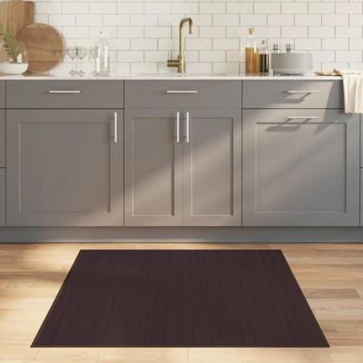 VidaXL Vloerkleed vierkant 100x100 cm bamboe donkerbruin VidaXL Vloerkleed vierkant 100x100 cm bamboe donkerbruin