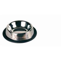 TRIXIE VOERBAK / WATERBAK RVS / RUBBERRING 15 CM 200 ML 4 ST - thumbnail