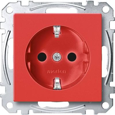 Merten MEG2300-0306 Wandcontactdoos System M Rood 1 stuk(s)