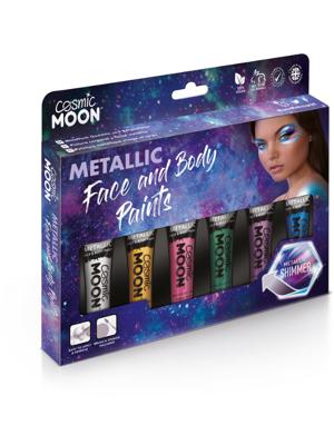 Cosmic Moon Metallic Face Body Paint Diverse Kleuren Tubes