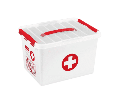 Sunware q-line first aid box 22l wit