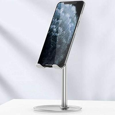 QUVIO Telefoonhouder voor op tafel/Tablethouder/Telefoonhouder bureau/Telefoon statief/Telefoonstandaard/gsm houder - Aluminium