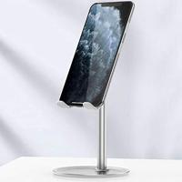 QUVIO Telefoonhouder voor op tafel/Tablethouder/Telefoonhouder bureau/Telefoon statief/Telefoonstandaard/gsm houder - Aluminium - thumbnail
