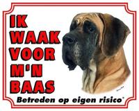 Duitse Dog Waakbord - Ik waak voor mijn baas - thumbnail