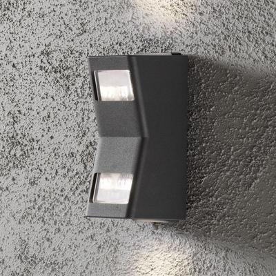 KonstSmide MuurlampPotenza Up - Down - Front antraciet - 7956-370