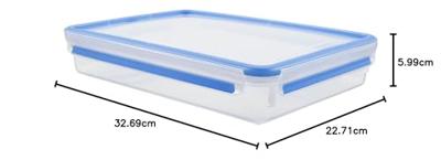 Emsa 508545 Clip & Close Vershouddoos 2.6L Blauw