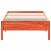 Bedframe massief grenenhout wasbruin 100x200 cm - thumbnail