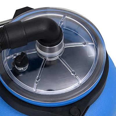 VidaXL Zwembadfilterpomp 4 m³/u zwart en blauw