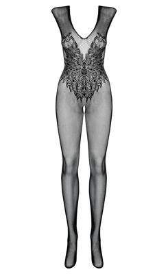 Obsessive - Bodystocking N112 V-Hals Open Kruis Net