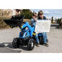 Rolly Toys traptrekker met voorlader - New Holland rollyFarmtrac - thumbnail