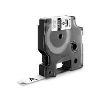 Labeltape Dymo Rhino industrieel polyester 12mm zwart op wit - thumbnail