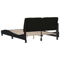 Bedframe zonder matras 120x200 cm stof zwart - thumbnail