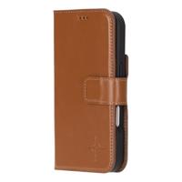 NorthLife iPhone 16 - Leren Afneembare 2-in-1 bookcase telefoonhoes - Cognac - thumbnail