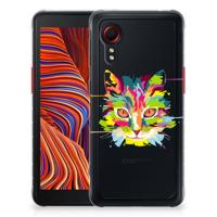 Samsung Galaxy Xcover 5 Telefoonhoesje met Naam Cat Color - thumbnail