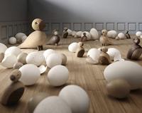 Kay Bojesen Animals Mussen 2 stuks hout 6 cm - thumbnail