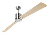 CasaFan ECO NEO III 180-4 BN-AH/BU WiFi Flügel Ahorn/Buche Plafondventilator 28 W (Ø x h) 180 cm x 360 mm Chroom (geborsteld) Met afstandsbediening, Timer, Met - thumbnail