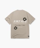 Jorcustom Flowers T-Shirt Heren Beige - Maat M - Kleur: Beige | Soccerfanshop - thumbnail