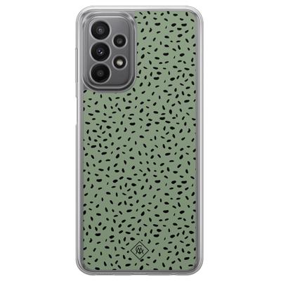 Samsung Galaxy A23 hybride hoesje - Green confetti