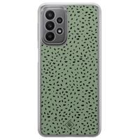 Samsung Galaxy A23 hybride hoesje - Green confetti - thumbnail