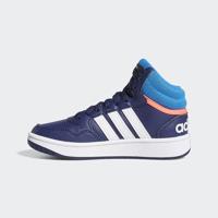 adidas Adidas hoops mid 3.0 sneakers blauw/oranje kinderen kinderen - thumbnail