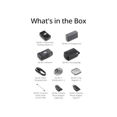 DJI Mic 2 (2x transmitter + 1x receiver + charging case)