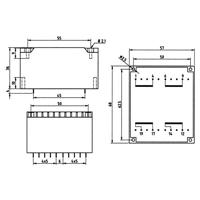 Weiss Elektrotechnik 83/294 Printtransformator 2 x 115 V 2 x 9 V/AC 30 VA 1667 mA - thumbnail