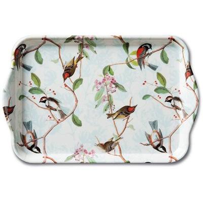 Ambiente Tray Birdsong melamine 13x21cm