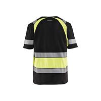 Blåkläder T-Shirt High-Vis 34211030 | Zwart/High-Vis Geel | Maat S - 7330509620151 - thumbnail